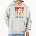 Baseball Uncle Groovy Lightning Bolt Hoodie - Unique Graphic Unisex - T-Shirt, Sweatshirt, Hoodie