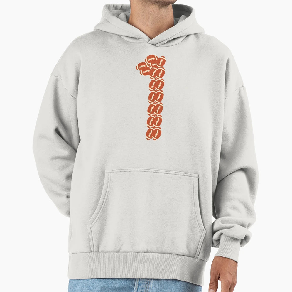 Player Number 1 One American Football Hoodie - Aesthetic Graphic Men Women - T-Shirt, Sweatshirt, Hoodie