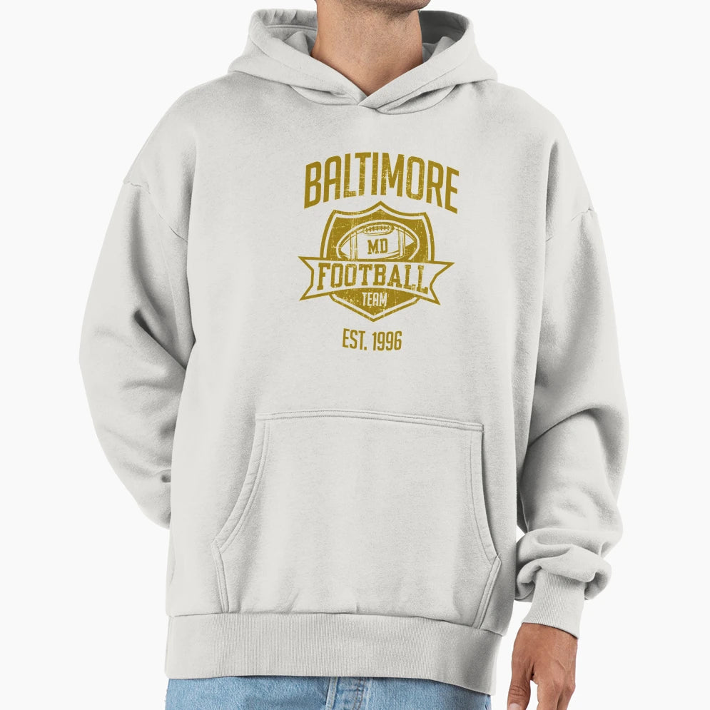Baltimore Football Team Inspired Hoodie - Streetwear Style Unisex - T-Shirt, Sweatshirt, Hoodie