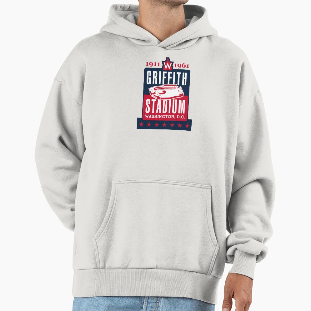 Griffith Stadium Hoodie - Custom Art Print Men Women - T-Shirt, Sweatshirt, Hoodie