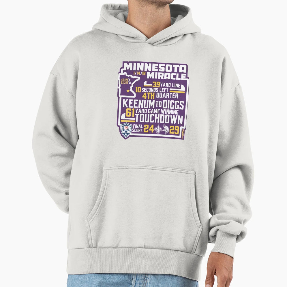 Minnesota Miracle Alternate Hoodie - Unique Graphic Men Women - T-Shirt, Sweatshirt, Hoodie