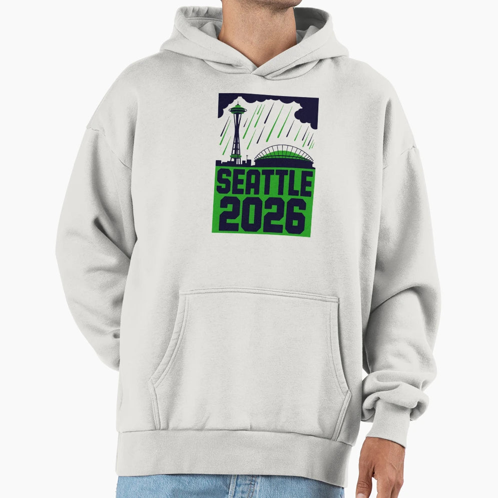 Seattle 2026 Space Needle Stadium T-Shirt - Fun Novelty Design for Adults - T-Shirt, Sweatshirt, Hoodie