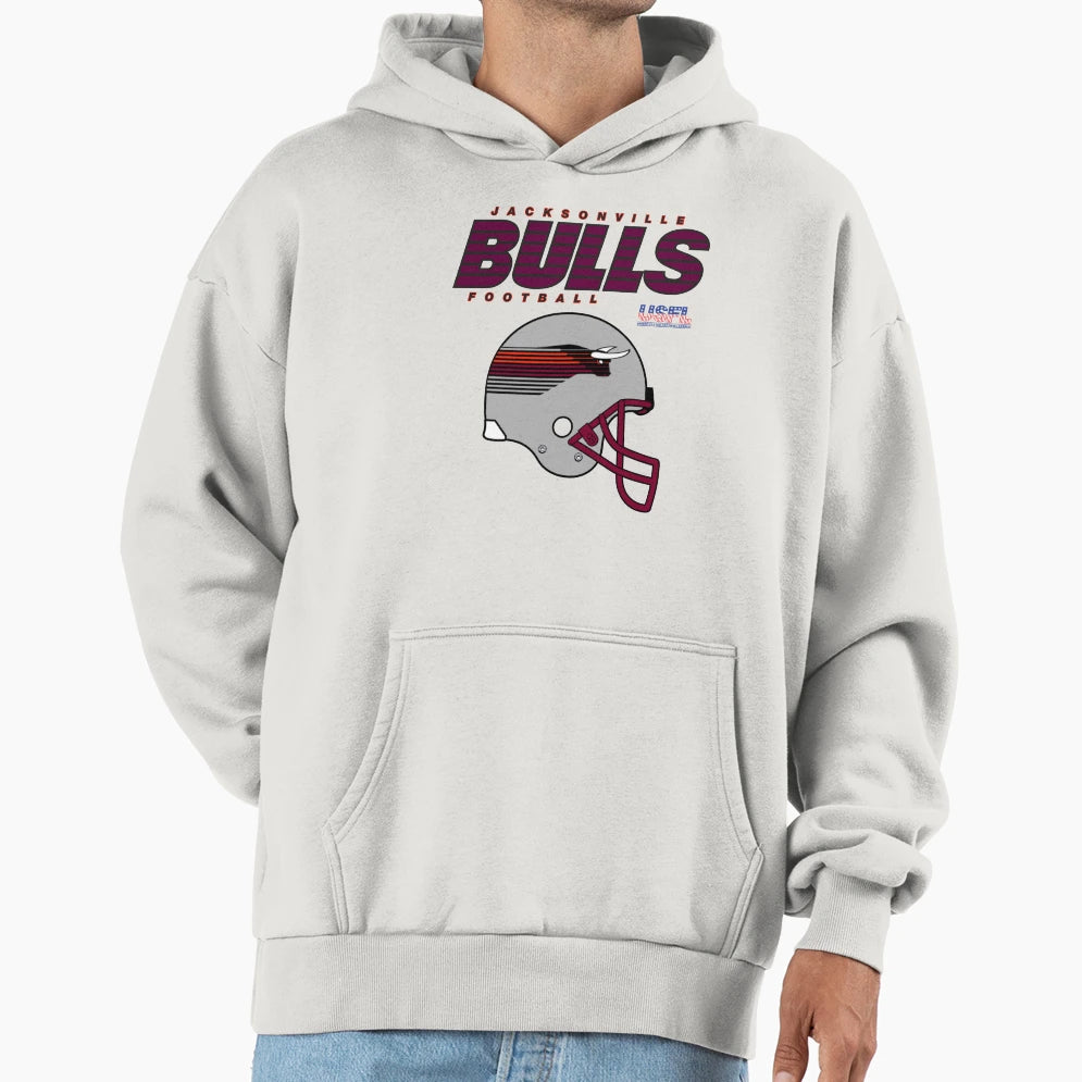 Jacksonville Bulls Helmet Hoodie - Aesthetic Graphic for Adults - T-Shirt, Sweatshirt, Hoodie