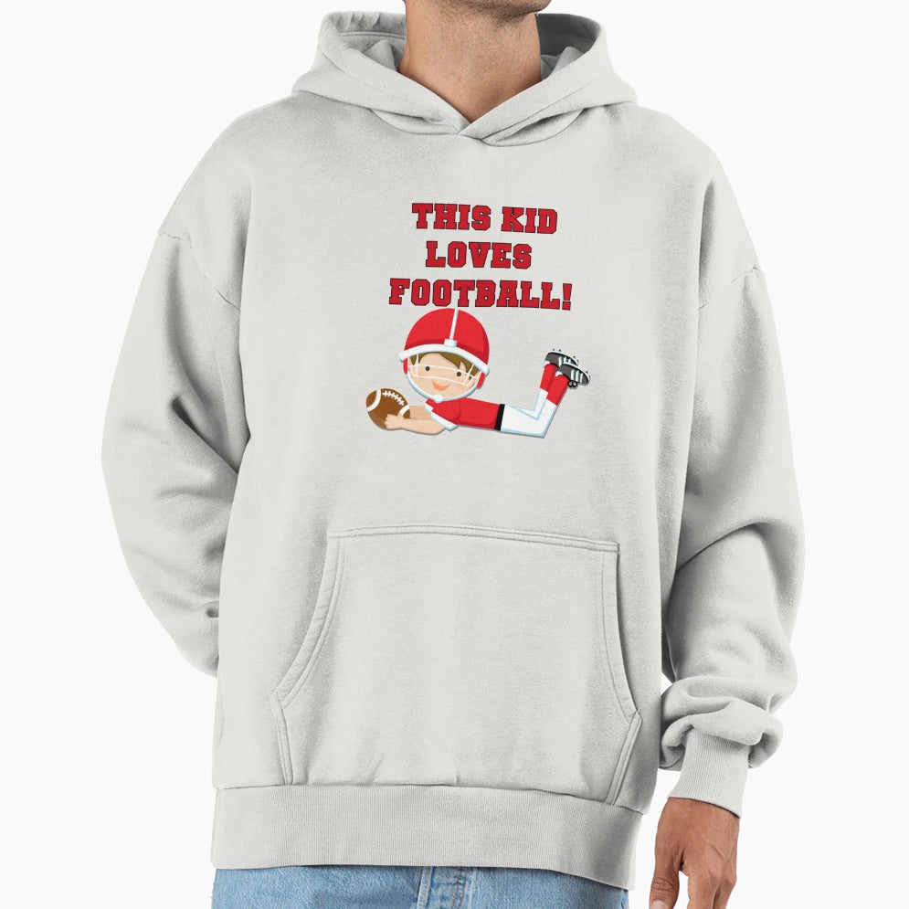 Football Player This Loves Football T-Shirt - Novelty Apparel Unisex - T-Shirt, Sweatshirt, Hoodie