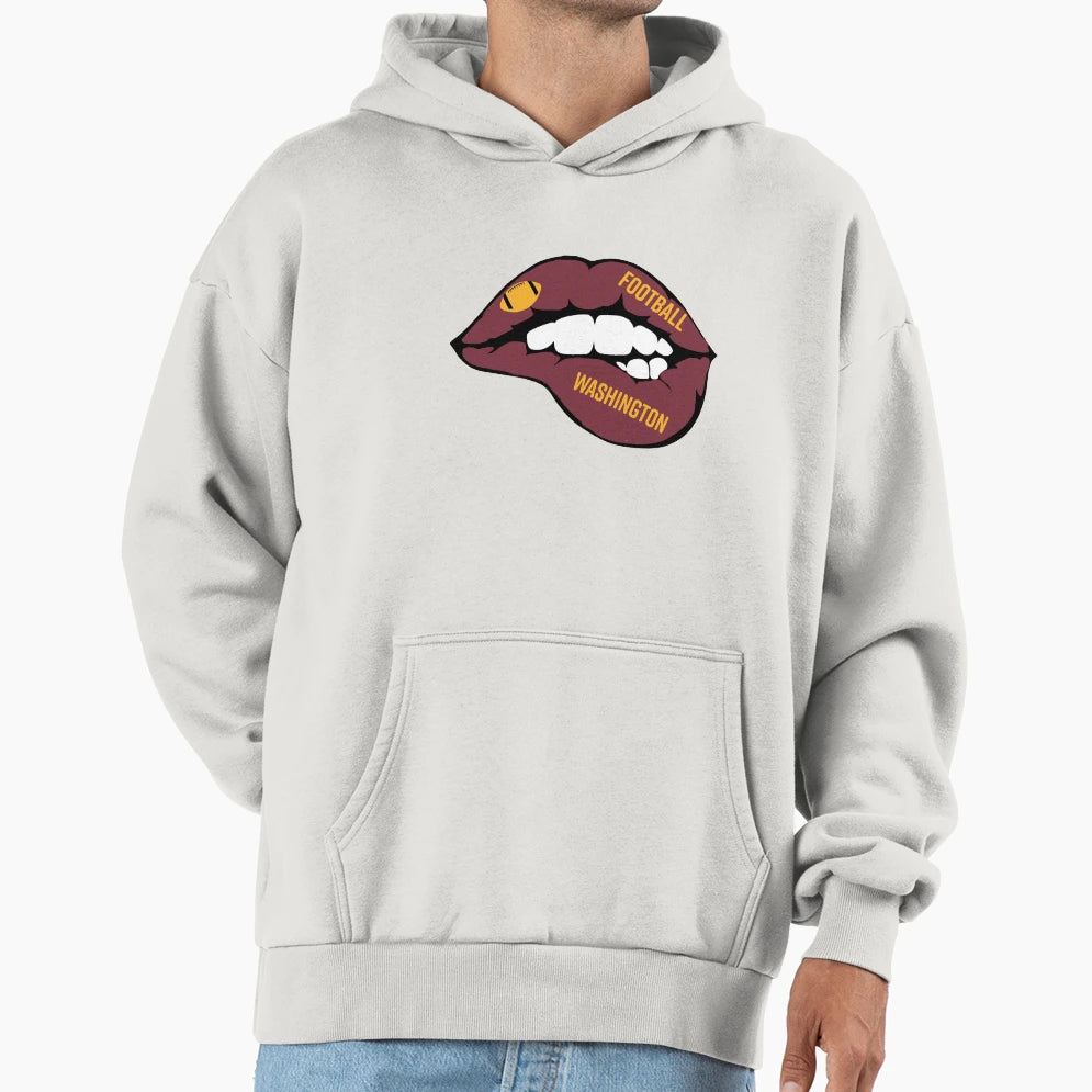 Washington Football Team 2020 Lips Hoodie - Trendy Graphic for Adults - T-Shirt, Sweatshirt, Hoodie