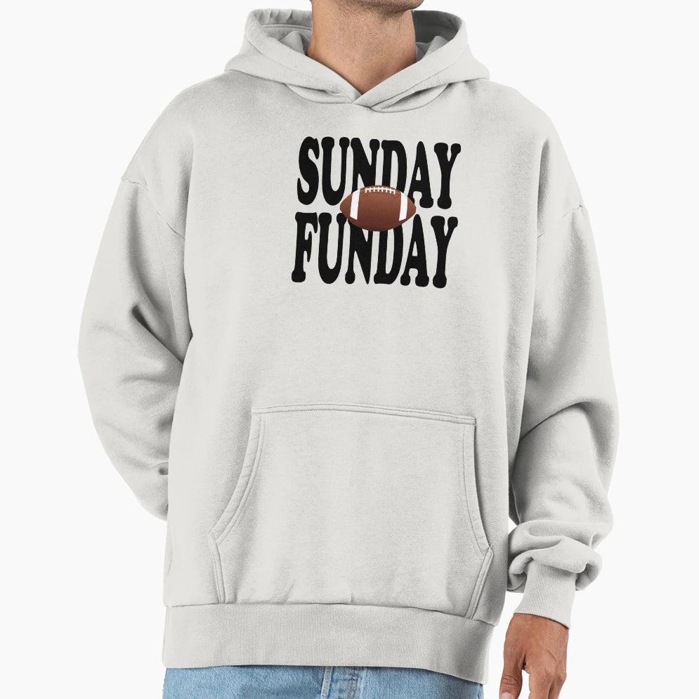 Sunday Funday Football Sport Short T-Shirt - Minimalist Print Men Women - T-Shirt, Sweatshirt, Hoodie
