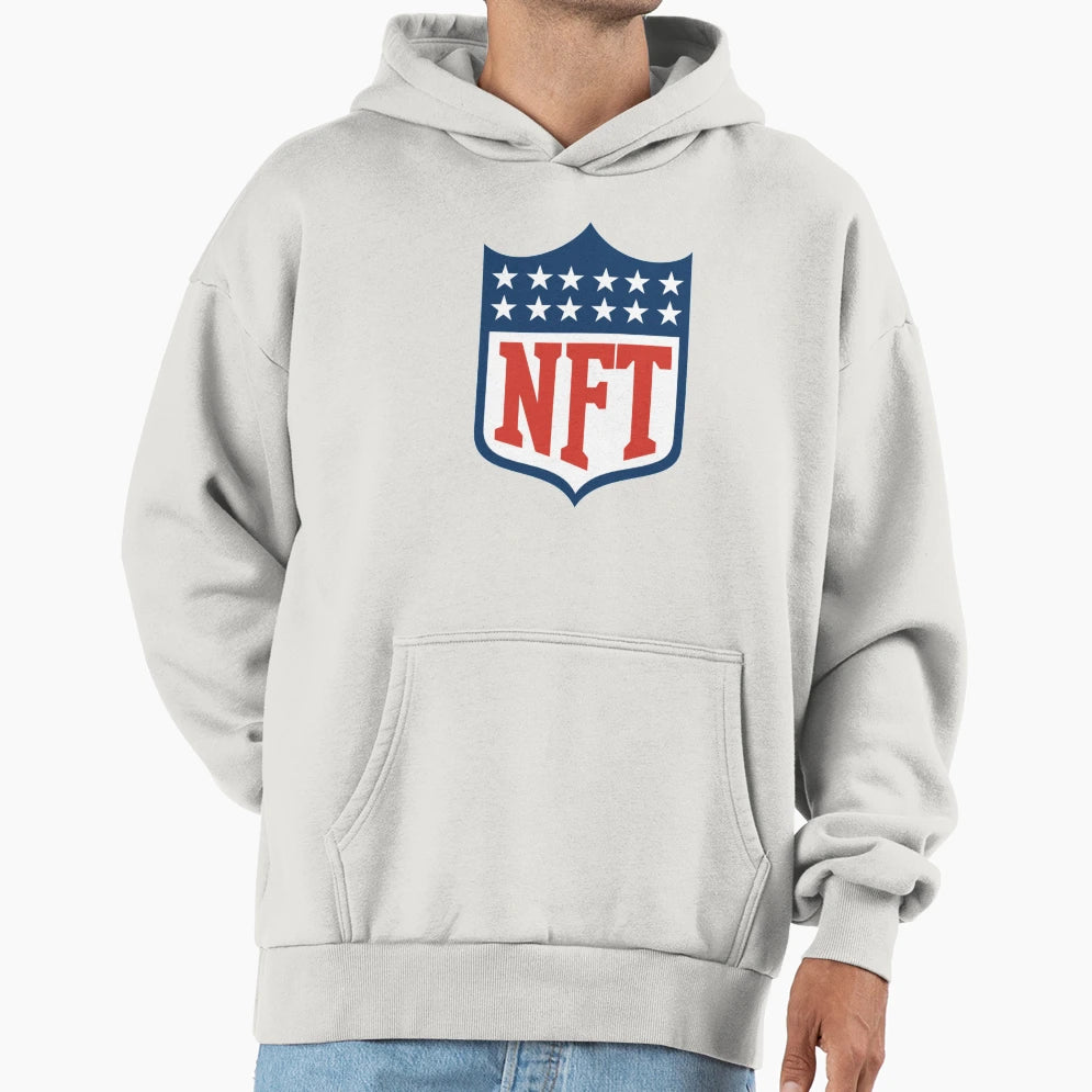 Nft Crypto Art Designed To Like Nfl Hoodie - Streetwear Style for Adults - T-Shirt, Sweatshirt, Hoodie