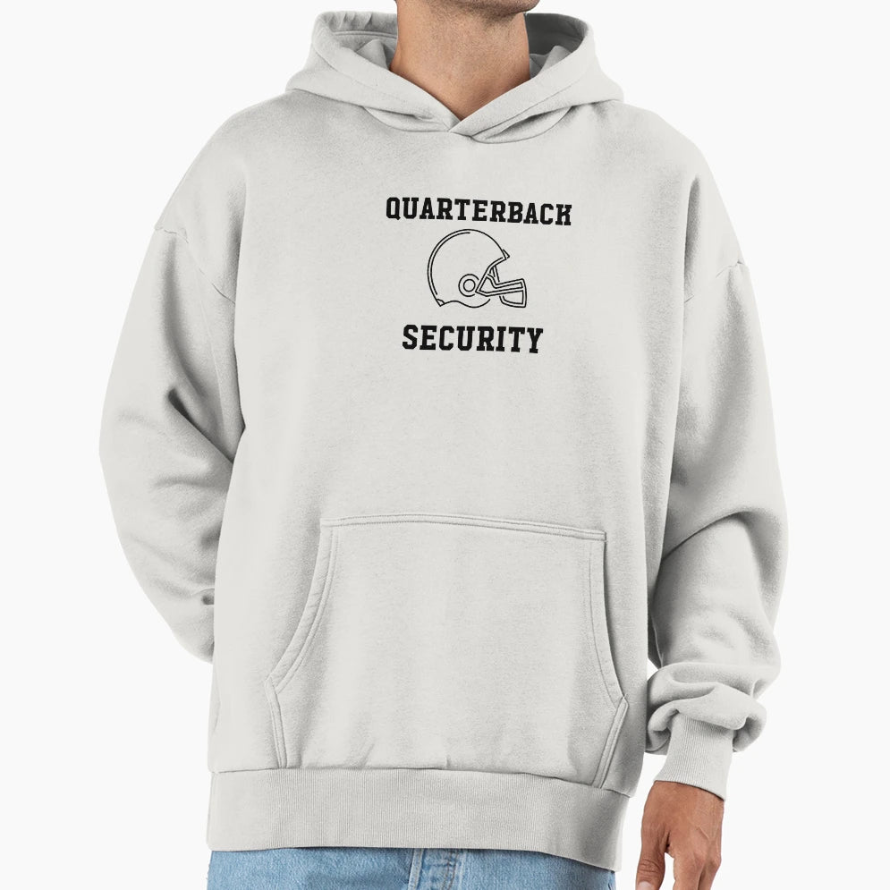 Quaterback Security Hoodie - Minimalist Print Unisex - T-Shirt, Sweatshirt, Hoodie