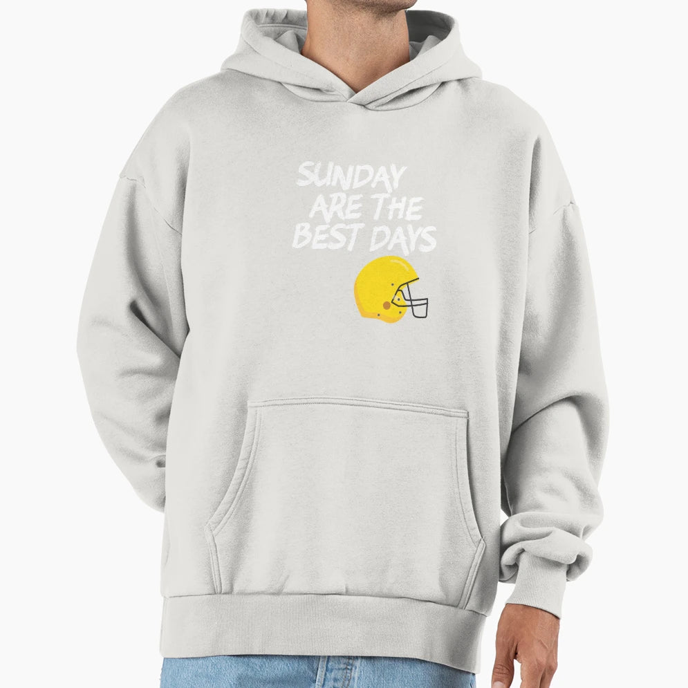 American Football Sunday Are Best Days Hoodie - Minimalist Print Men Women - T-Shirt, Sweatshirt, Hoodie