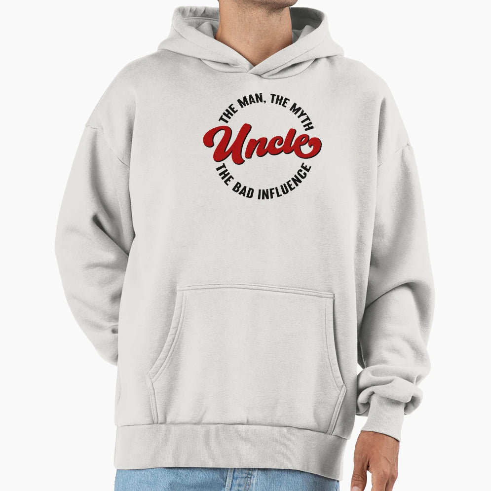Uncle Myth Bad Influence Hoodie - Trendy Graphic for Adults - T-Shirt, Sweatshirt, Hoodie