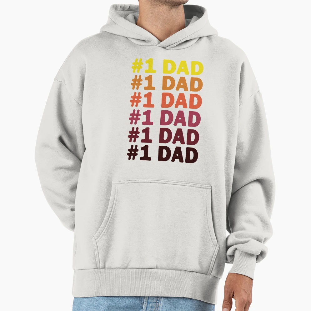 1 Dad Fathers Day Hoodie - Streetwear Style Unisex - T-Shirt, Sweatshirt, Hoodie