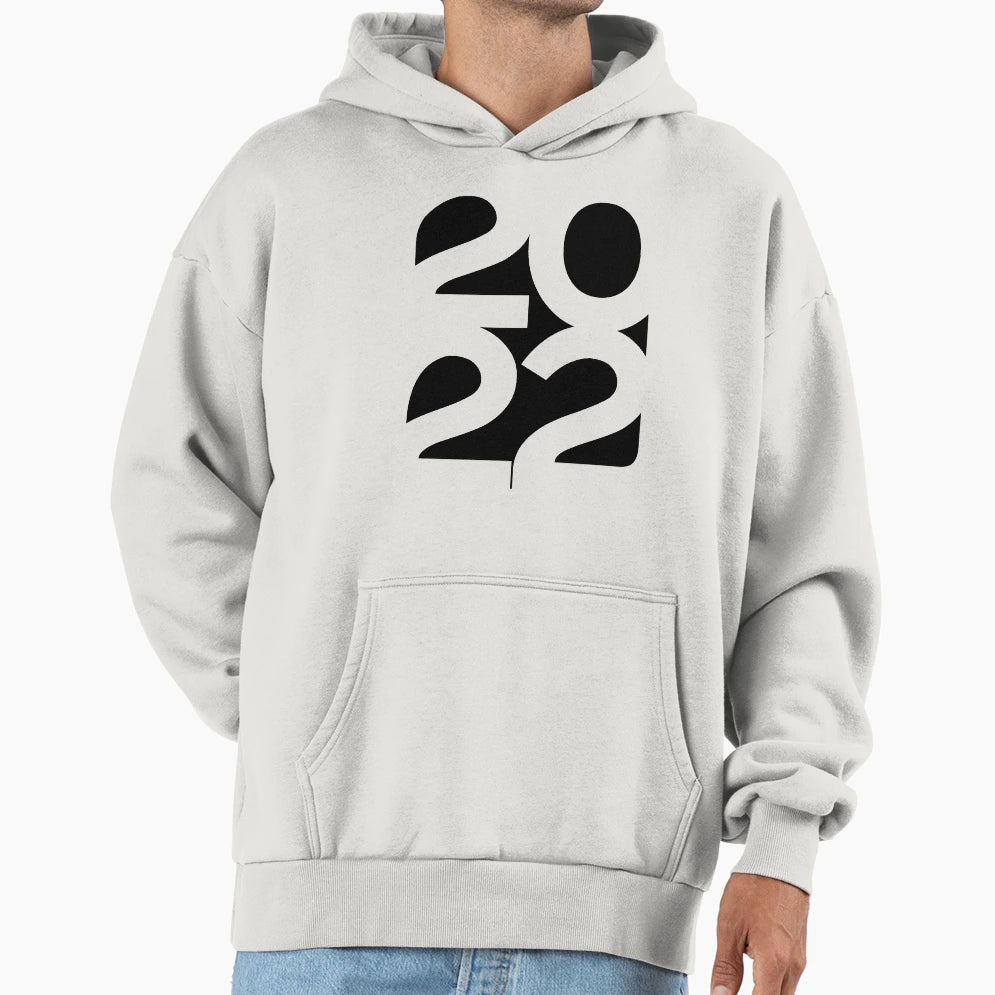 2022 Happy New Year Hoodie - Custom Art Print Unisex - T-Shirt, Sweatshirt, Hoodie