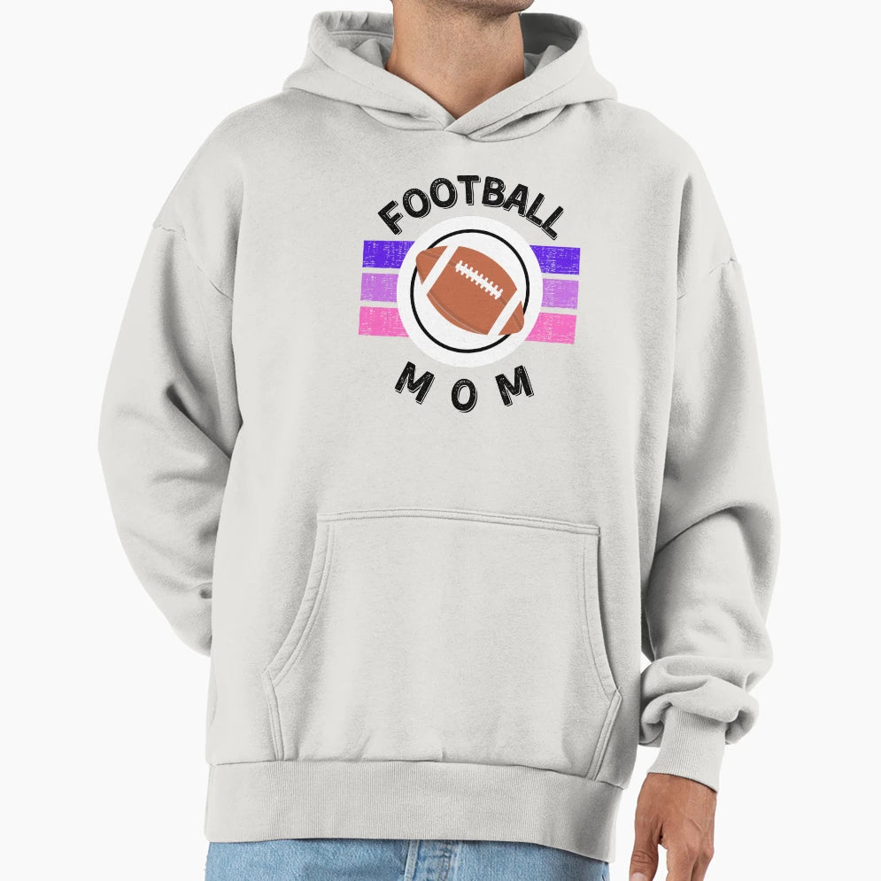 Football Mom Sports Mom Mom Life Hoodie - Casual Everyday Wear for Adults - T-Shirt, Sweatshirt, Hoodie