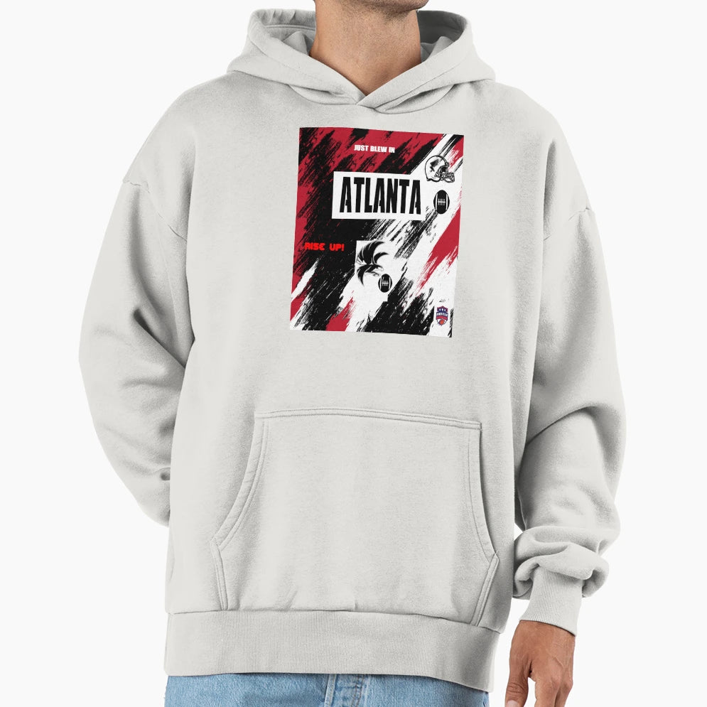 American Football Atlanta Hoodie - Minimalist Print for Adults - T-Shirt, Sweatshirt, Hoodie