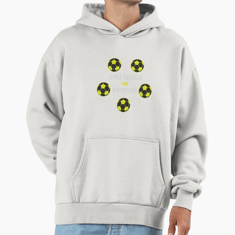 Little Brother And Biggest Fan Hoodie - Casual Everyday Wear for Adults - T-Shirt, Sweatshirt, Hoodie