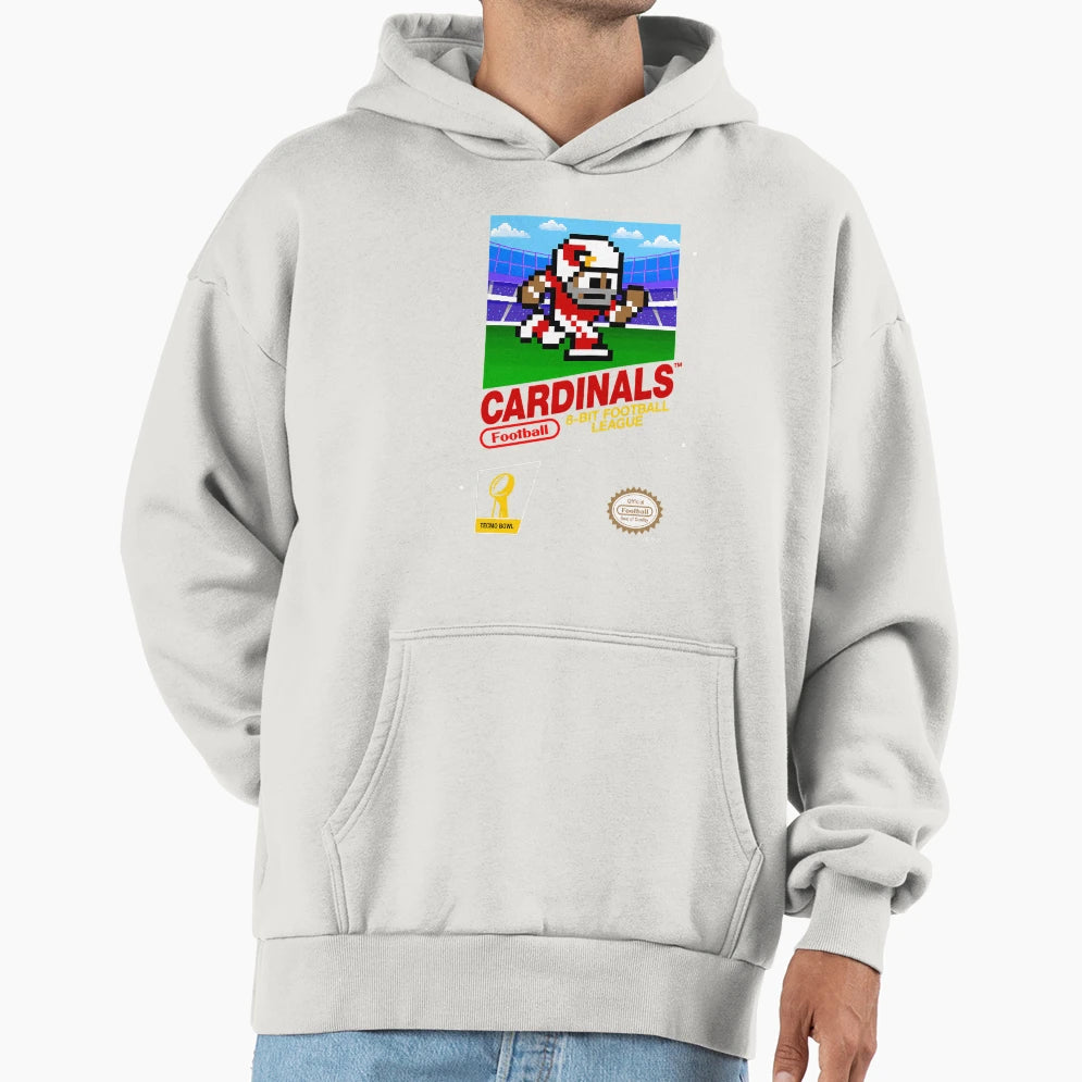 Arizona Cardinals 8Bit Football Videogame Hoodie - Graphic Print Unisex - T-Shirt, Sweatshirt, Hoodie