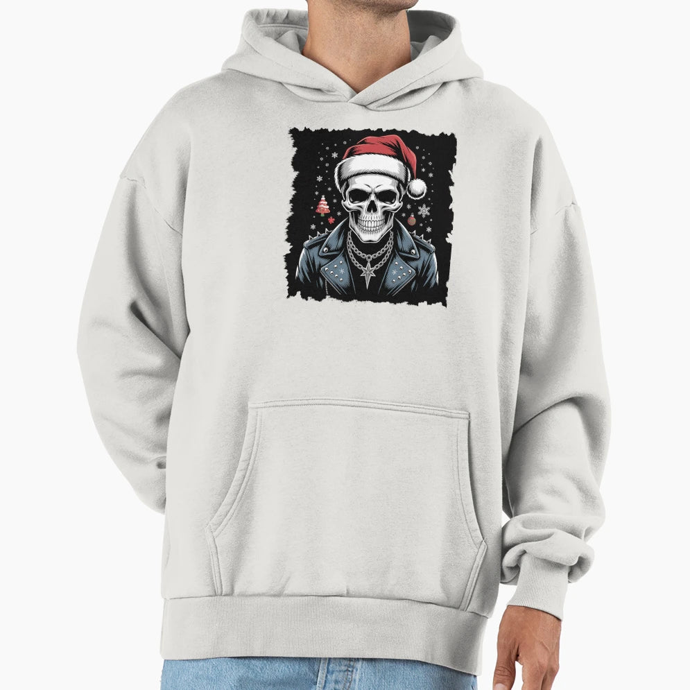 Skull Santas Favorite Human Merry T-Shirt - Aesthetic Graphic for Adults - T-Shirt, Sweatshirt, Hoodie