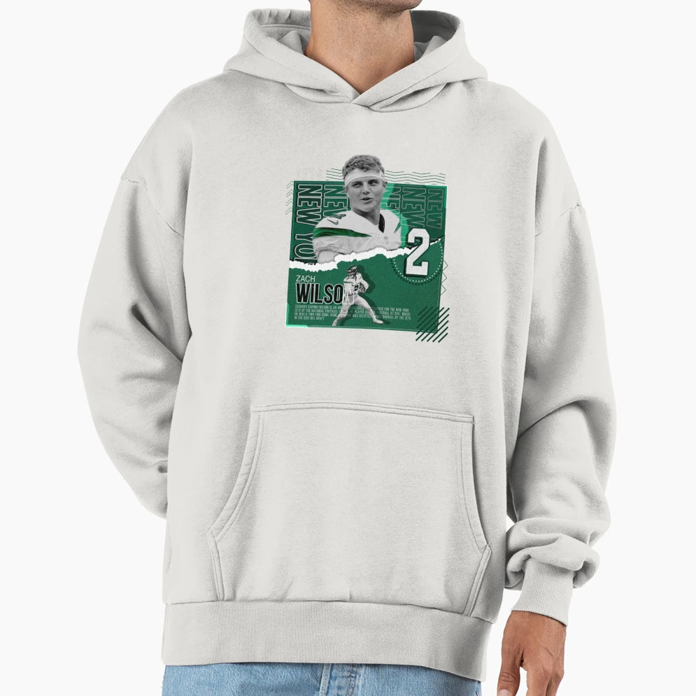 Zach Wilson New 2 Hoodie - Minimalist Print Men Women - T-Shirt, Sweatshirt, Hoodie