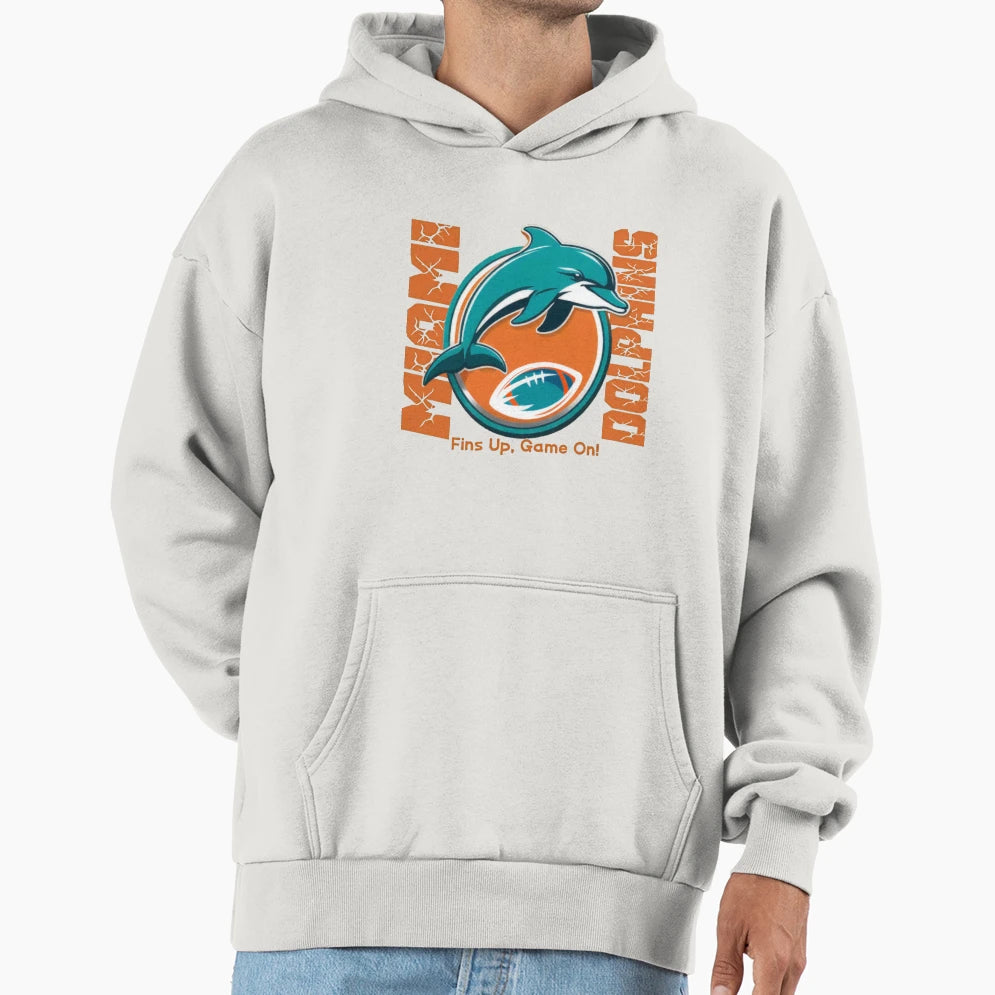 Football Miami Dolphins Hoodie - Casual Everyday Wear for Adults - T-Shirt, Sweatshirt, Hoodie