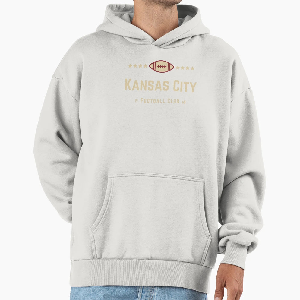 Kansas City Football Hoodie - Novelty Apparel Unisex - T-Shirt, Sweatshirt, Hoodie