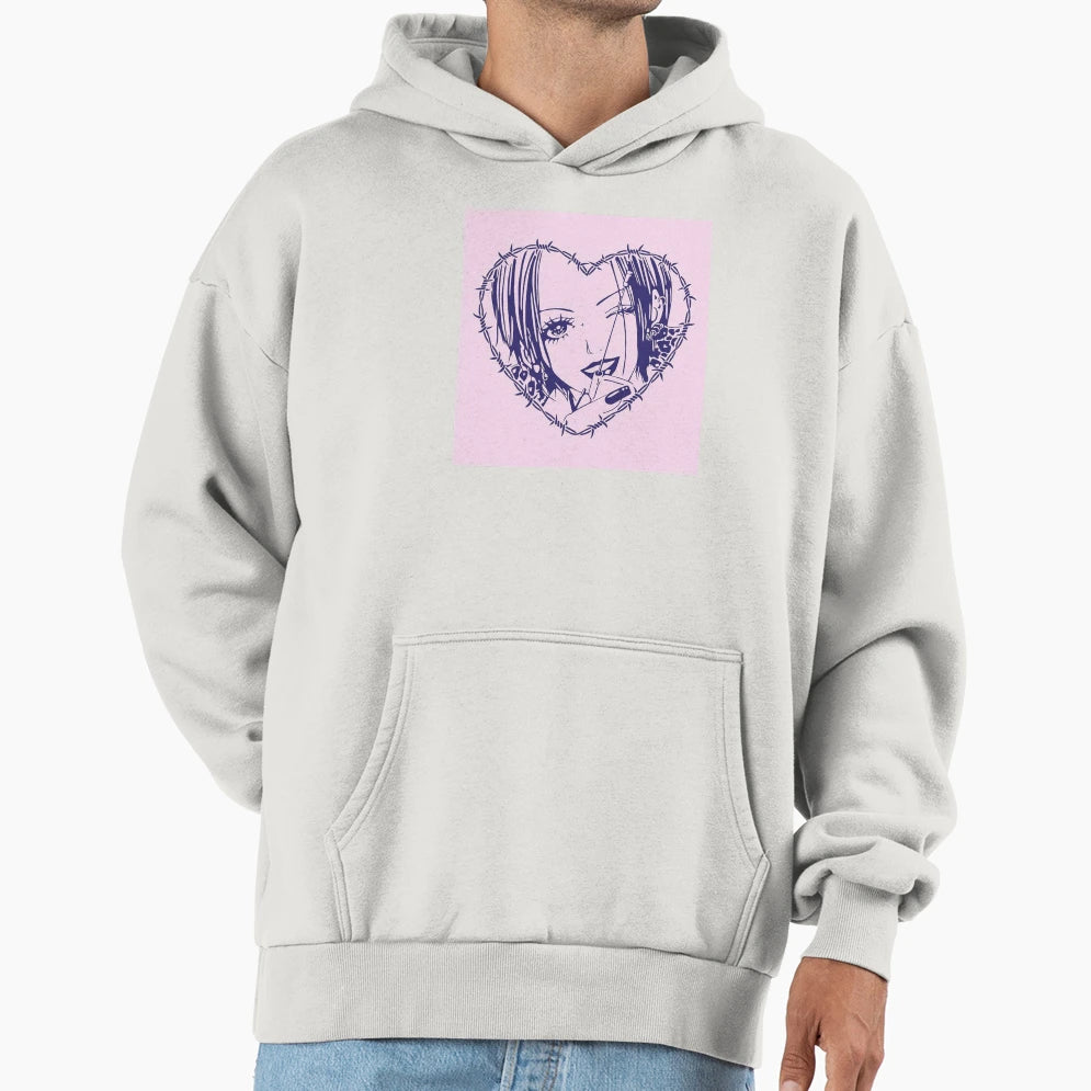 Nana Osaki Barbed Wire Heart Spread Hoodie - Custom Art Print Unisex - T-Shirt, Sweatshirt, Hoodie