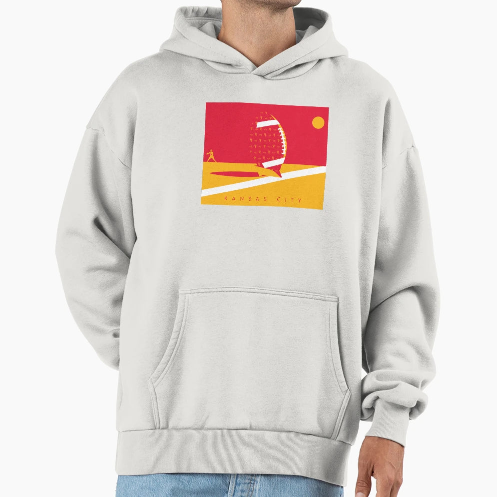 Kansas City Missouri Football Afc Hoodie - Fun Novelty Design for Adults - T-Shirt, Sweatshirt, Hoodie