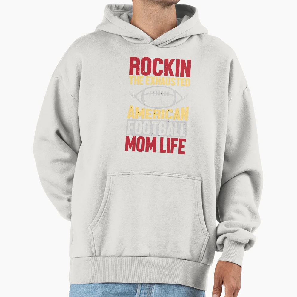 Mommy Birthday American Football Hoodie - Minimalist Print Unisex - T-Shirt, Sweatshirt, Hoodie