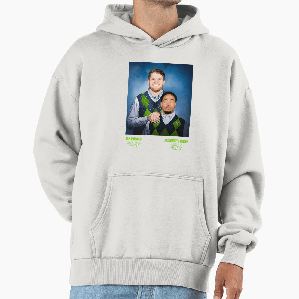 Sam Darnold Jaxon Smith Njigba Football Hoodie - Novelty Apparel Men Women - T-Shirt, Sweatshirt, Hoodie