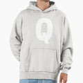 Uppercase Letter Q Hoodie - Minimalist Print Unisex - T-Shirt, Sweatshirt, Hoodie