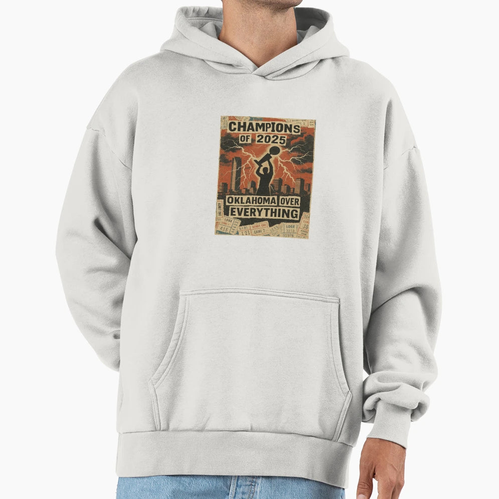 Oklahoma Champions Crown Today Art Hoodie - Custom Art Print for Adults - T-Shirt, Sweatshirt, Hoodie