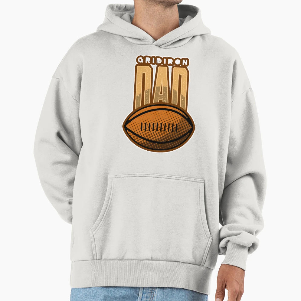 Gridiron Dad Hoodie - Unique Graphic Men Women - T-Shirt, Sweatshirt, Hoodie