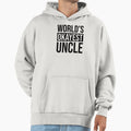 Worlds Okayest Uncle Hoodie - Minimalist Print for Adults - T-Shirt, Sweatshirt, Hoodie