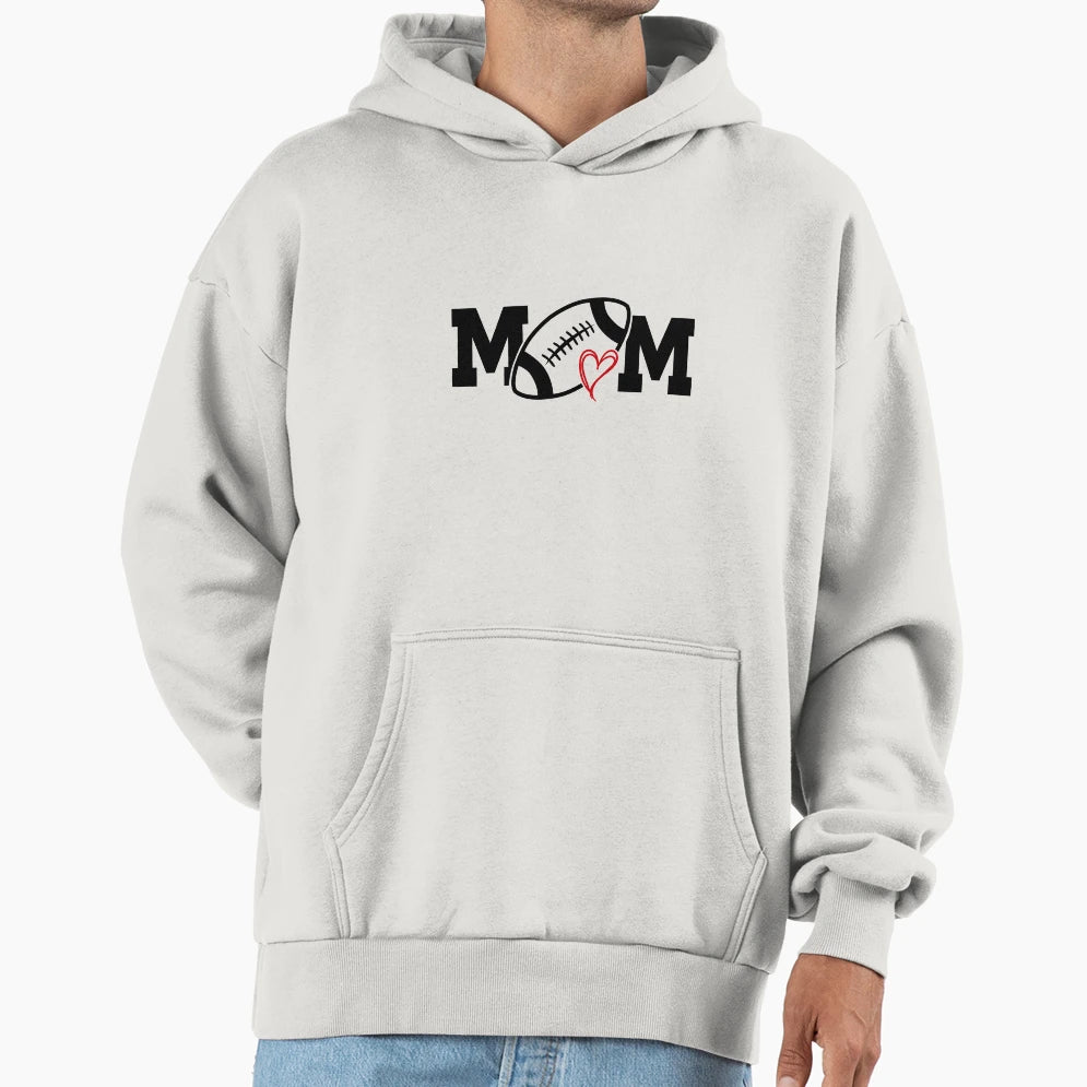 Football Ball Mom Football Love Hoodie - Aesthetic Graphic Men Women - T-Shirt, Sweatshirt, Hoodie