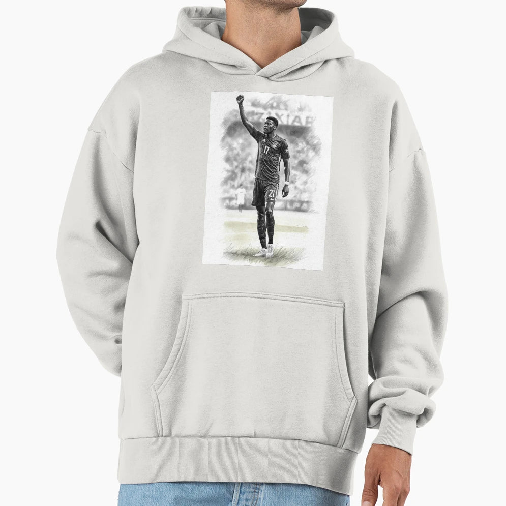 Footballer Hoodie - Trendy Graphic Men Women - T-Shirt, Sweatshirt, Hoodie