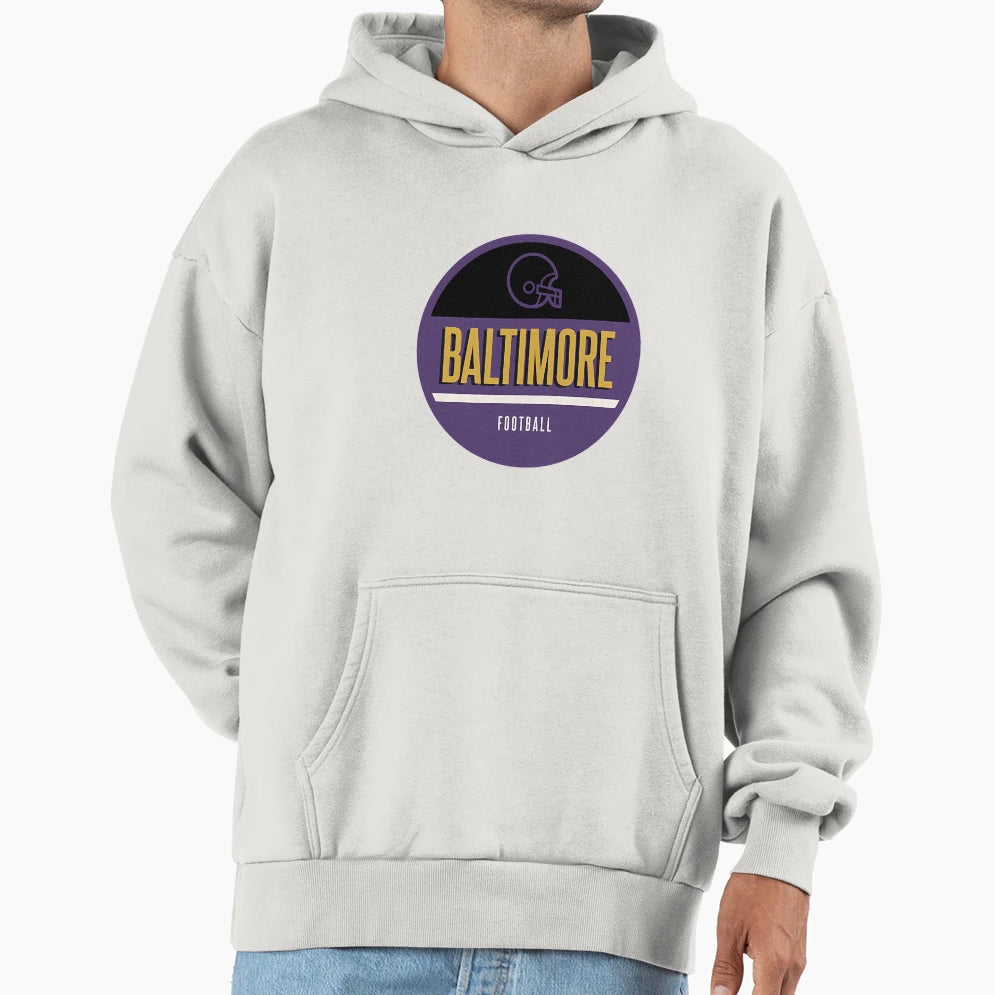 Baltimore Football Hoodie - Trendy Graphic Unisex - T-Shirt, Sweatshirt, Hoodie