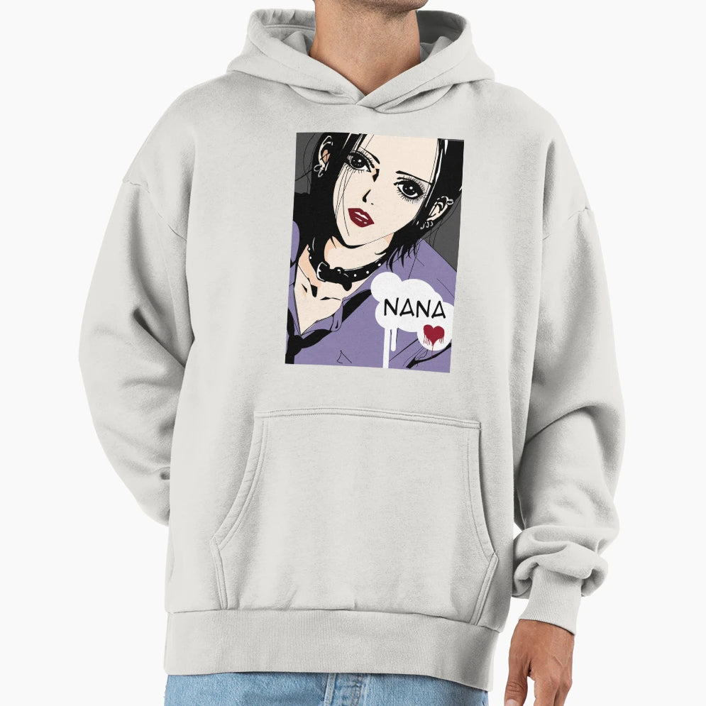Nana Osaki Close Up Spread Hoodie - Fun Novelty Design Unisex - T-Shirt, Sweatshirt, Hoodie
