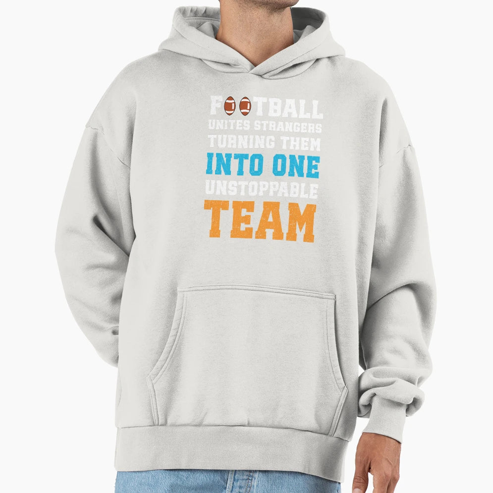 Football Hoodie - Minimalist Print Men Women - T-Shirt, Sweatshirt, Hoodie
