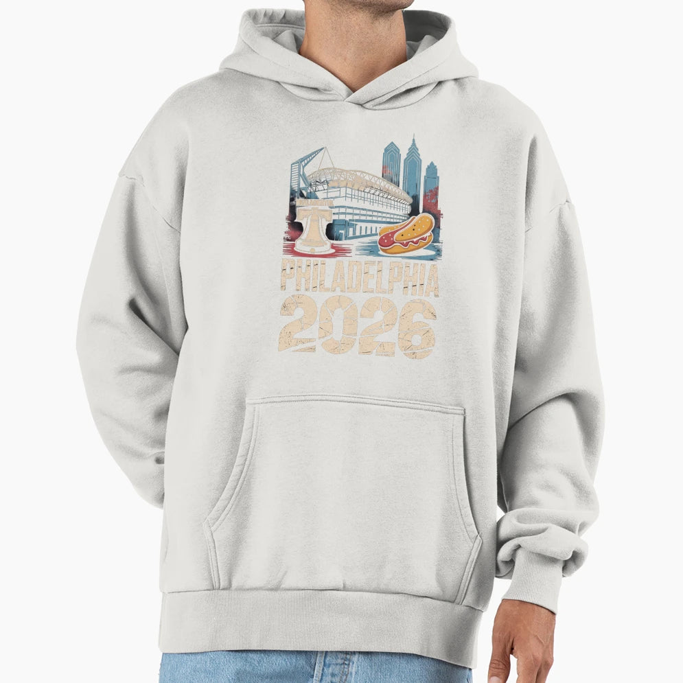 Philadelphia 2026 Liberty Bell Stadium T-Shirt - Trendy Graphic for Adults - T-Shirt, Sweatshirt, Hoodie