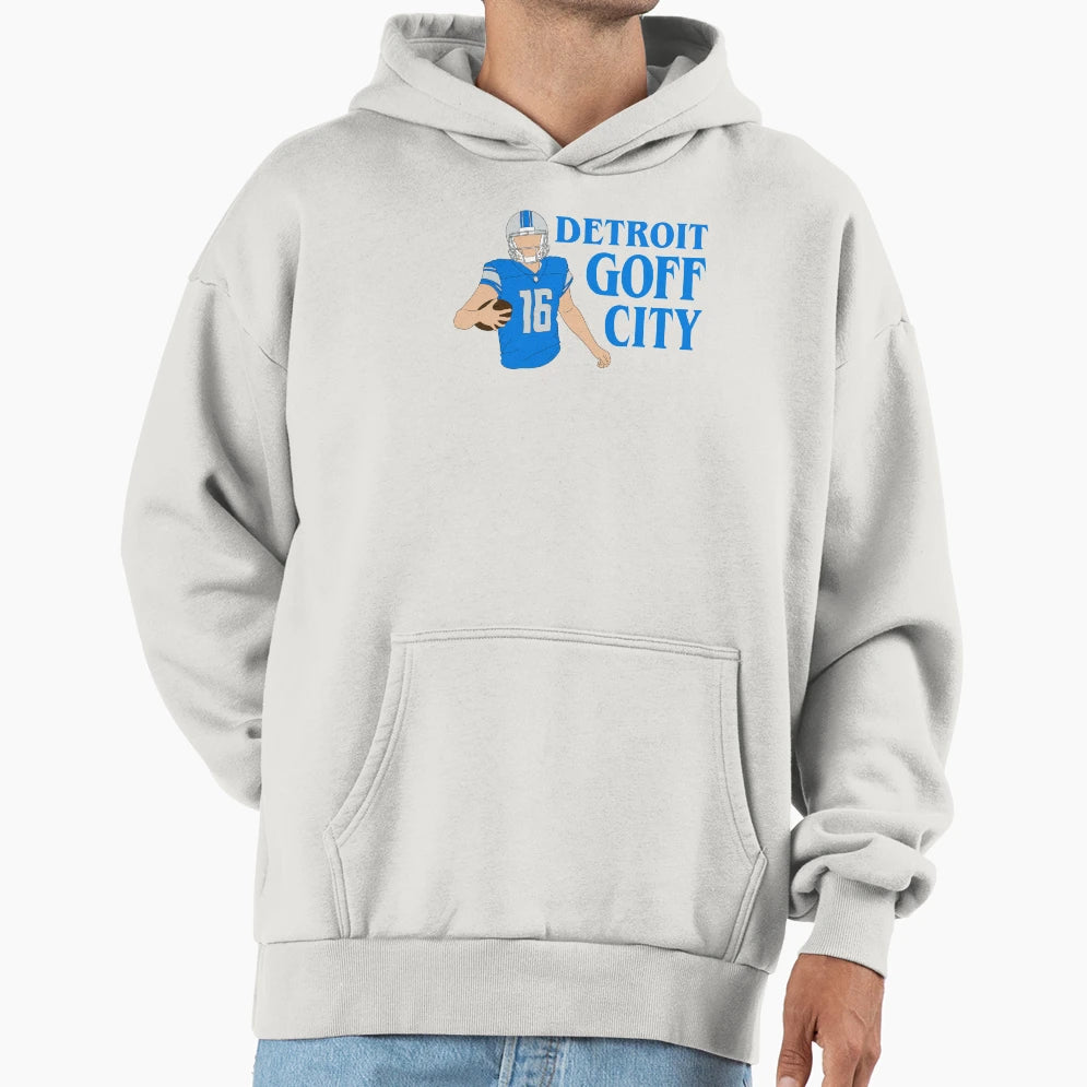 Detroit Goff City Hoodie - Novelty Apparel Unisex - T-Shirt, Sweatshirt, Hoodie