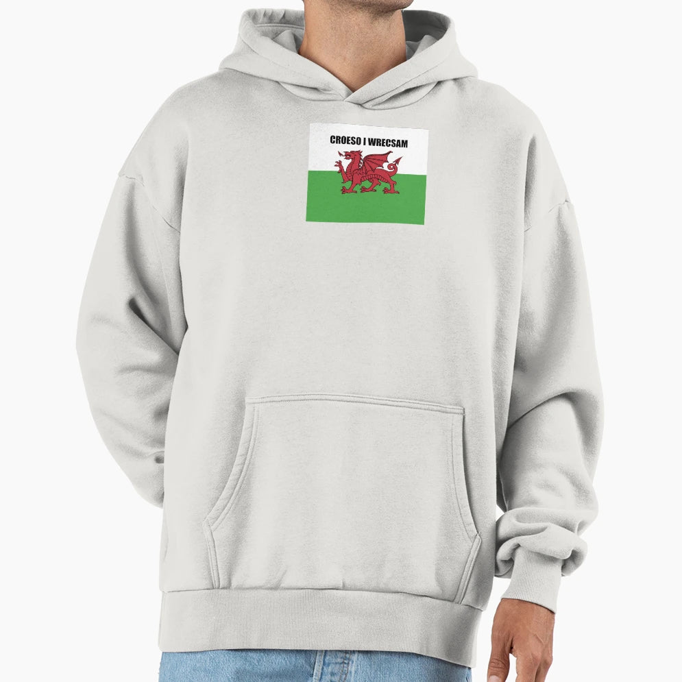Croeso I Wrecsam Hoodie - Trendy Graphic for Adults - T-Shirt, Sweatshirt, Hoodie