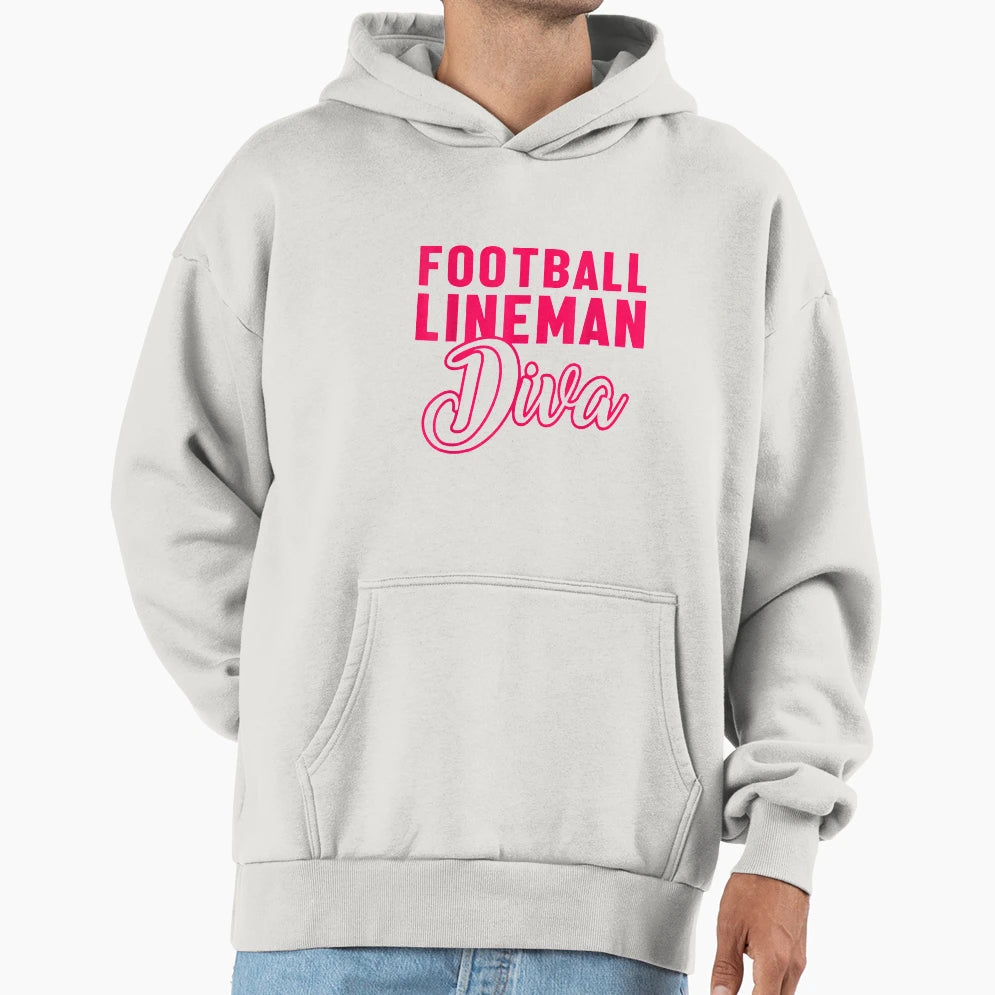 Lineman Offensive Defensive Player Hoodie - Aesthetic Graphic Men Women - T-Shirt, Sweatshirt, Hoodie