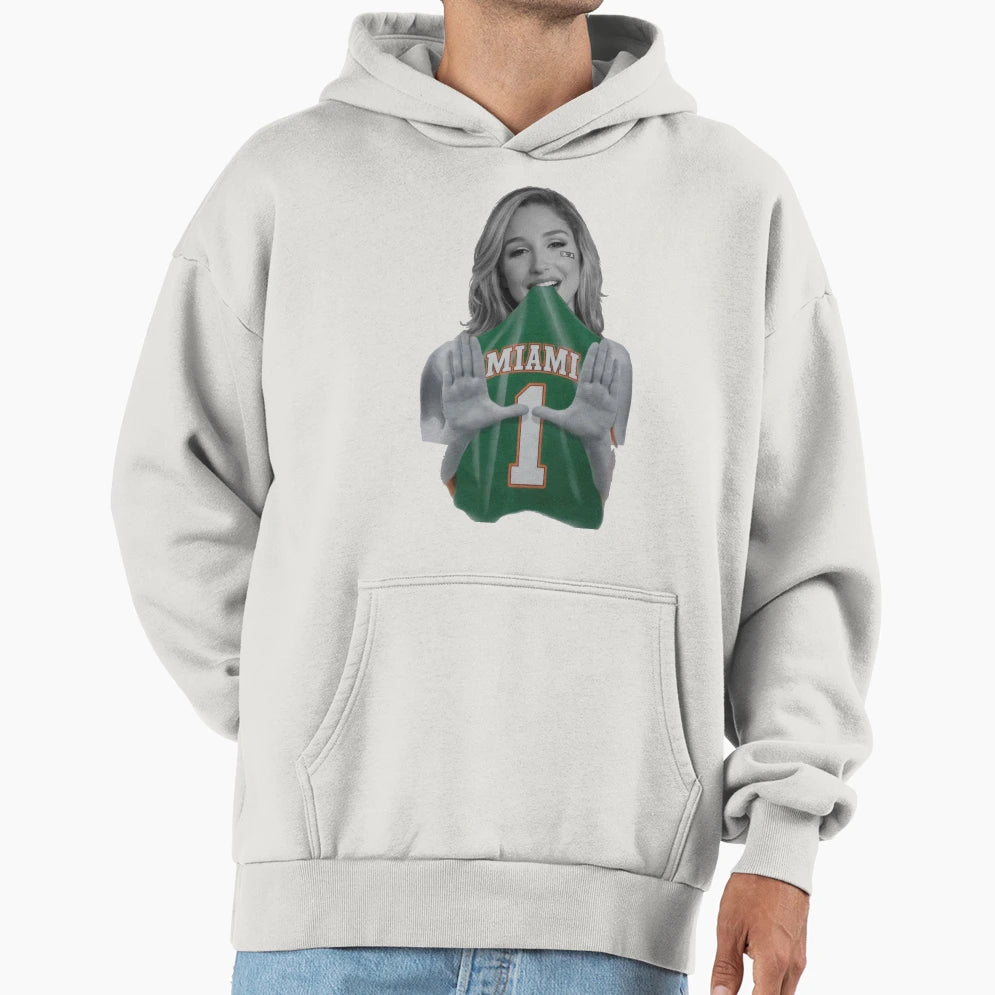Abella D Miami Spirit Locked Green Hoodie - Fun Novelty Design Men Women - T-Shirt, Sweatshirt, Hoodie