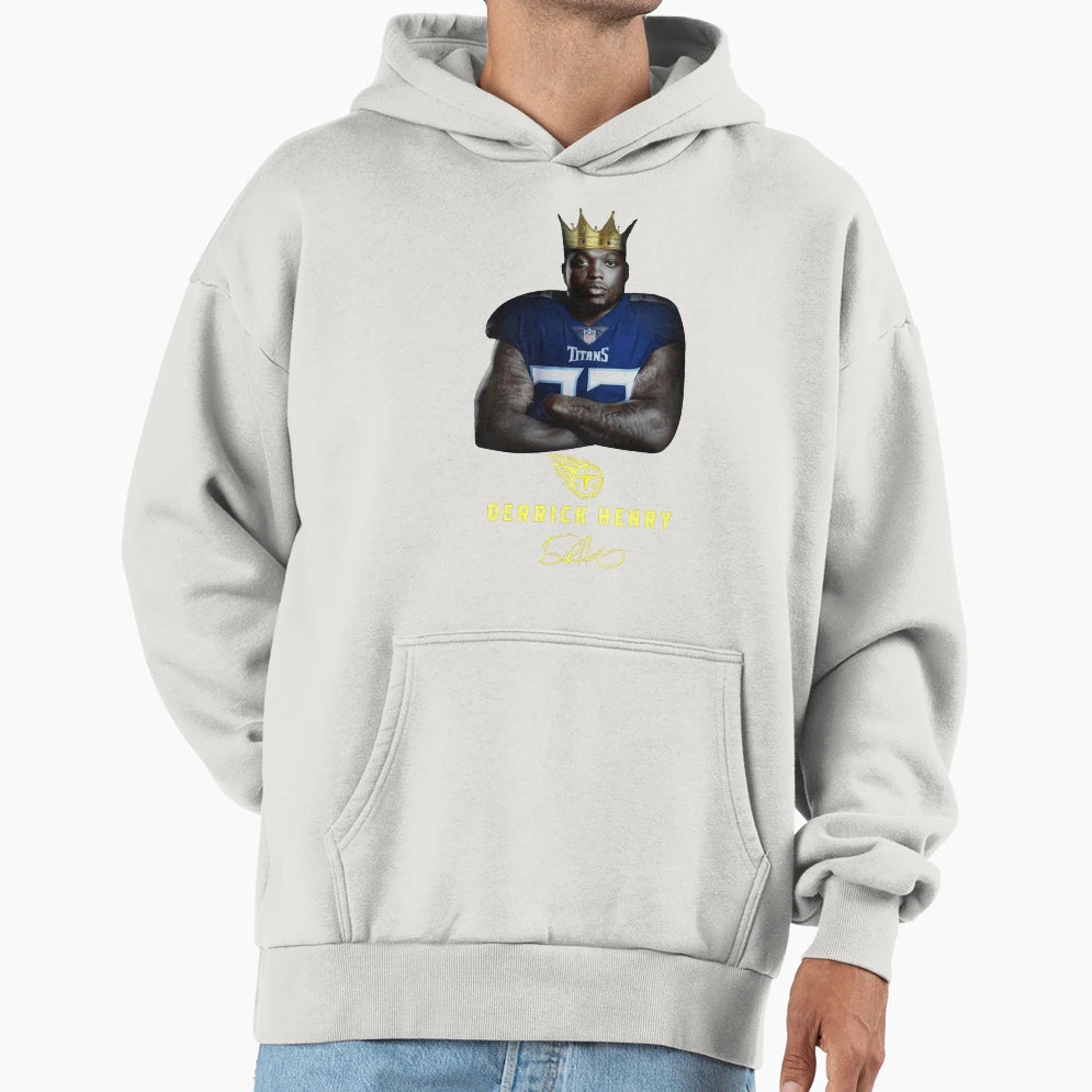 King DH Signature Hoodie - Minimalist Print Men Women - T-Shirt, Sweatshirt, Hoodie
