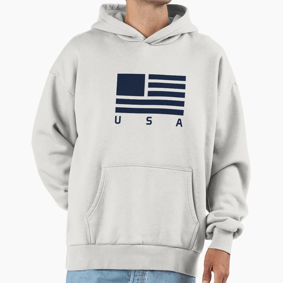 Usa Flag Hoodie - Graphic Print for Adults - T-Shirt, Sweatshirt, Hoodie