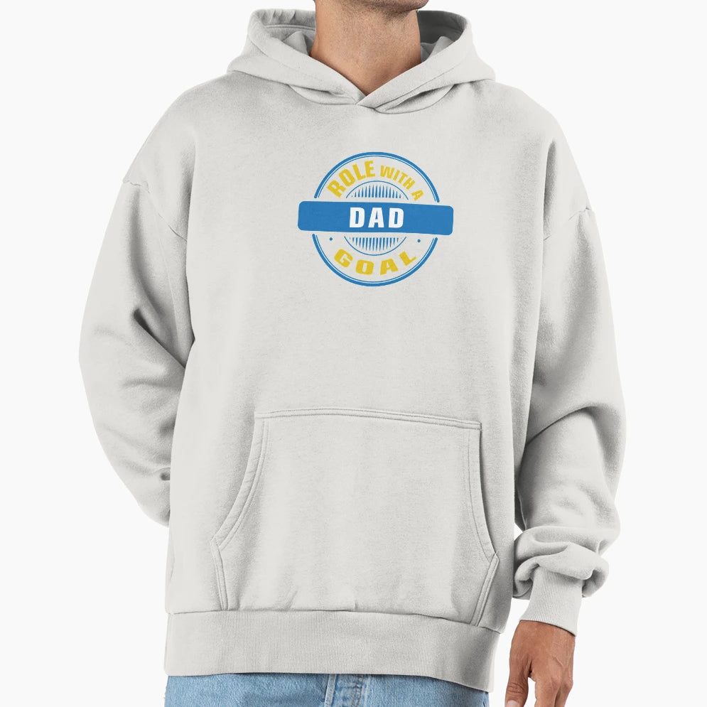 Dad Role Goal Hoodie - Minimalist Print for Adults - T-Shirt, Sweatshirt, Hoodie