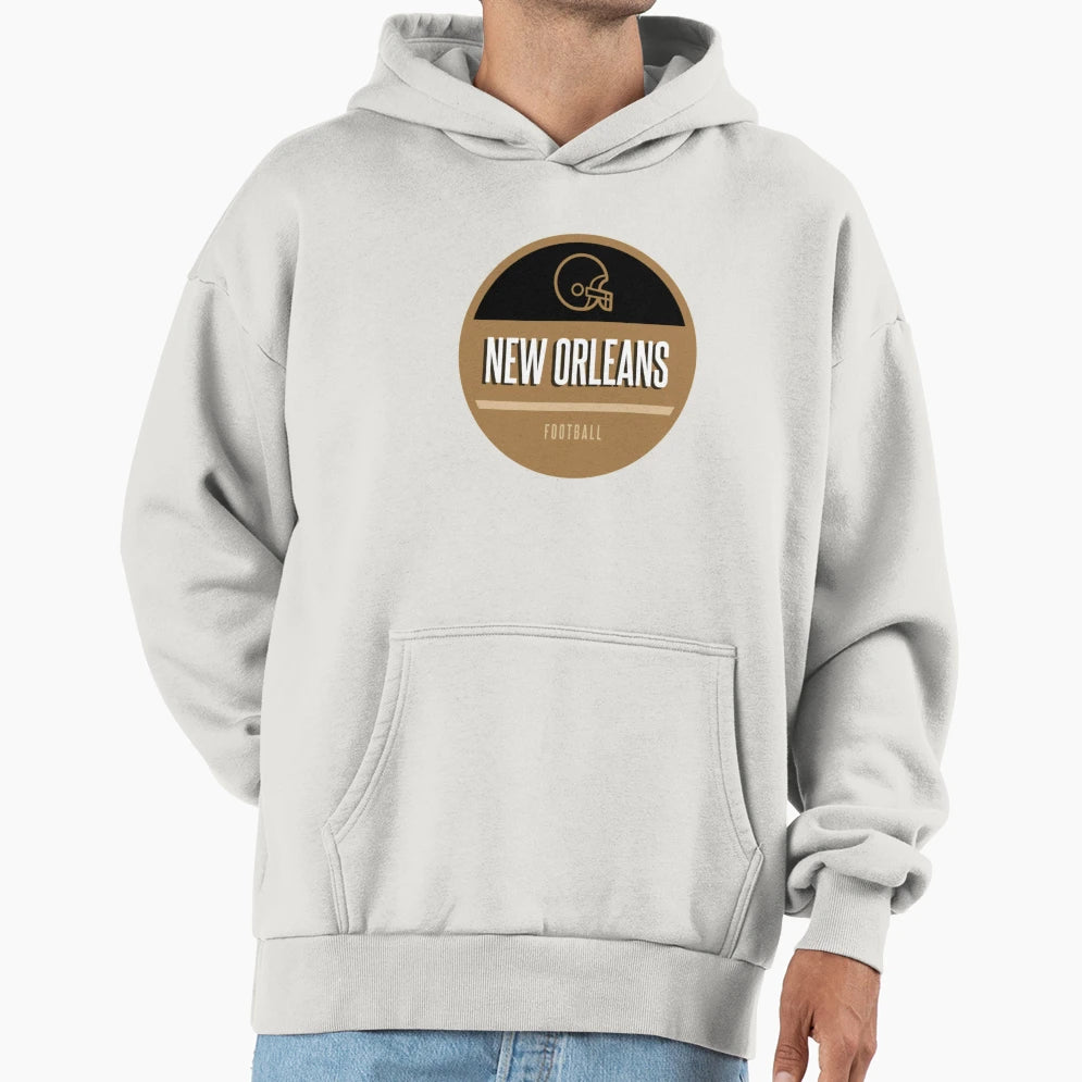 New Orleans Football Hoodie - Aesthetic Graphic Men Women - T-Shirt, Sweatshirt, Hoodie