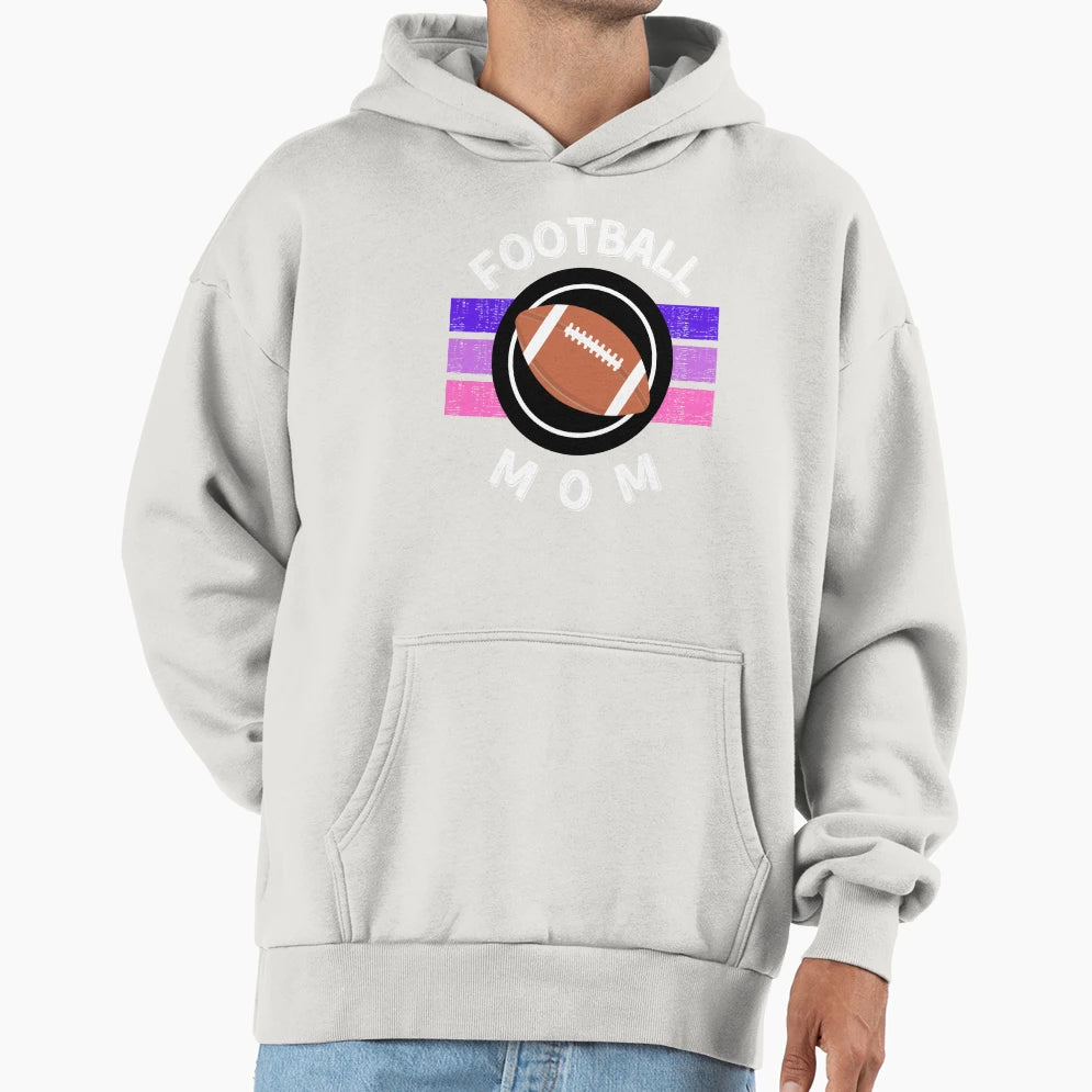 Football Mom Sports Mom Mom Life Hoodie - Aesthetic Graphic for Adults - T-Shirt, Sweatshirt, Hoodie