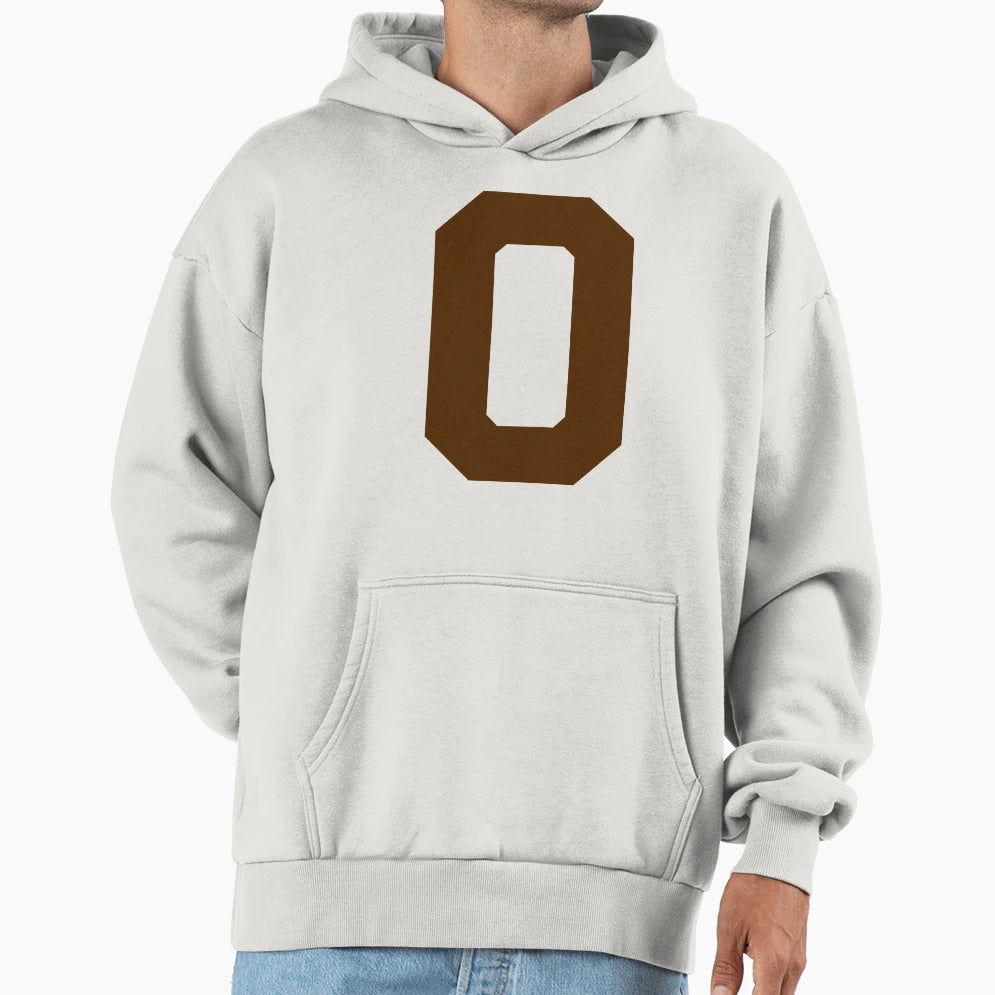Number 0 Brown Zero Sports Number 0 Hoodie - Unique Graphic Unisex - T-Shirt, Sweatshirt, Hoodie