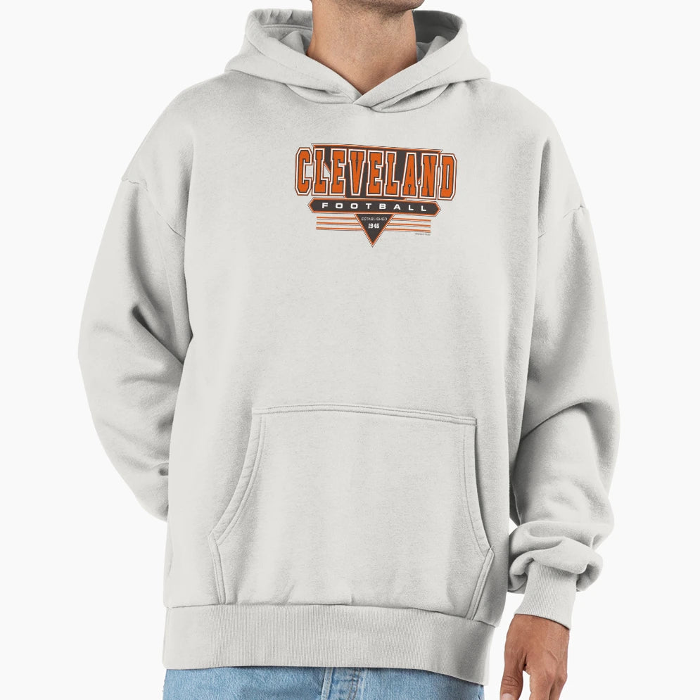 Cleveland Football Browns Inspired 90S Hoodie - Unique Graphic Men Women - T-Shirt, Sweatshirt, Hoodie