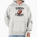 Sunday Funday Football Hoodie - Minimalist Print for Adults - T-Shirt, Sweatshirt, Hoodie